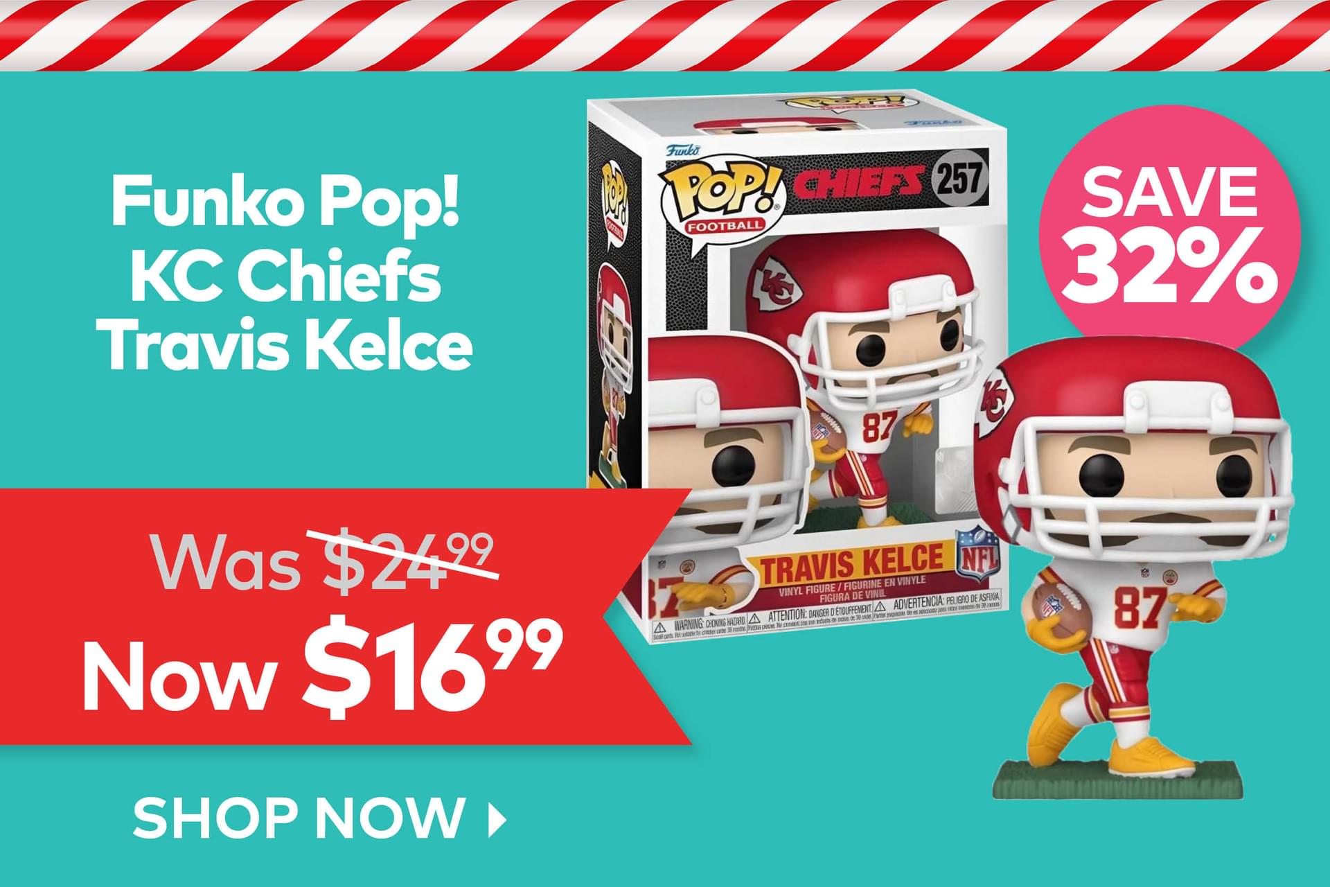 Funko Pop! KC Chiefs Travis Kelce - Now $16.99